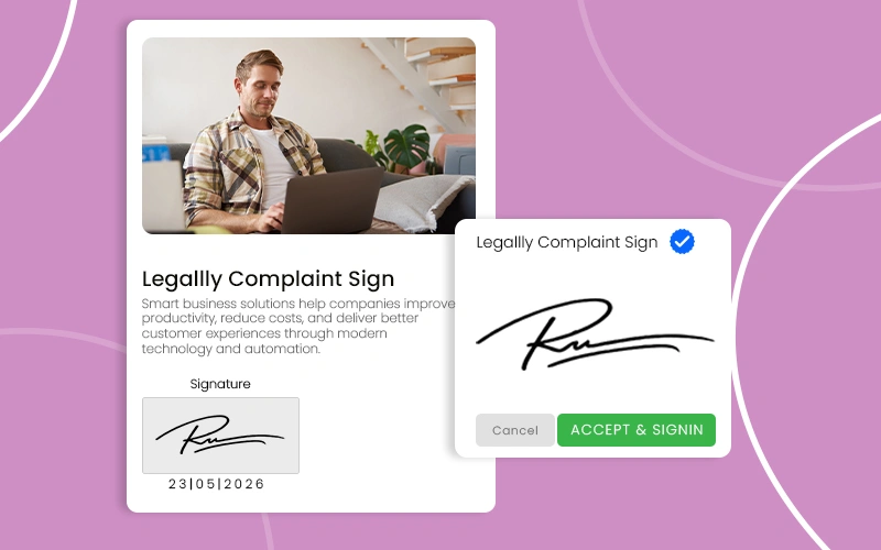 Legallly Complaint Sign
